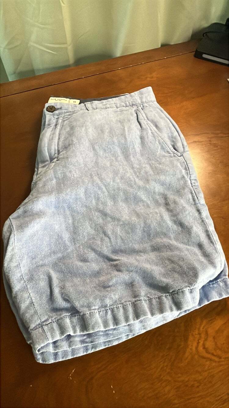 Club Monaco Maddox Fit Men’s Shorts Linen Cotton Blend Size 32